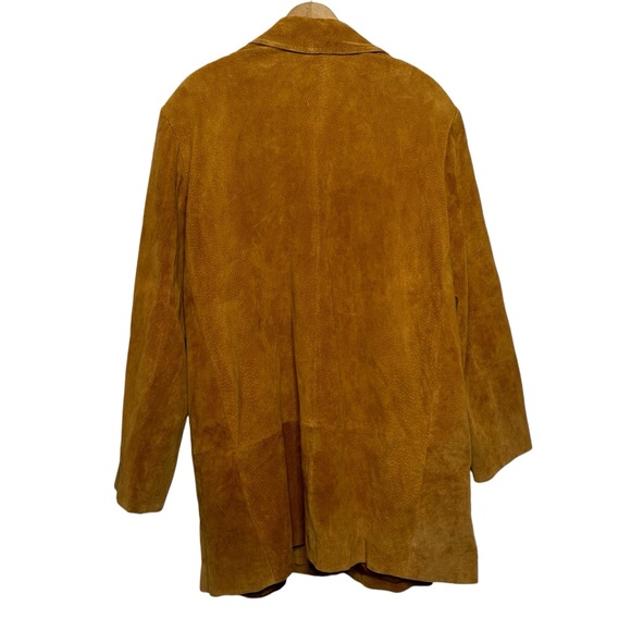 Vintage 90s Hunters Run 100% suede leather jacket size XXL - Picture 3 of 14